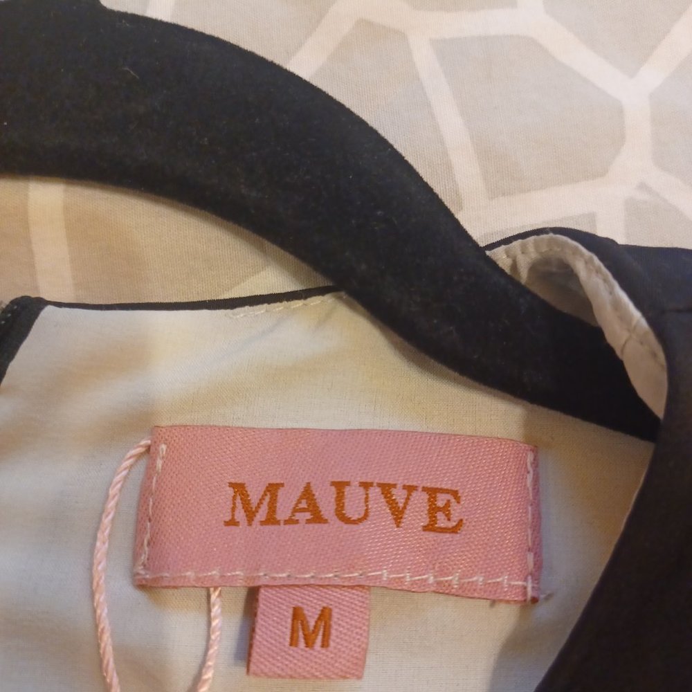 Mauve Accordion Pleated Color Block Long Sleeve M… - image 4